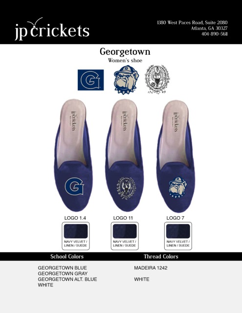 ... and Loafers - Georgetown Shoes - College Logo Shoes - Made in Italy