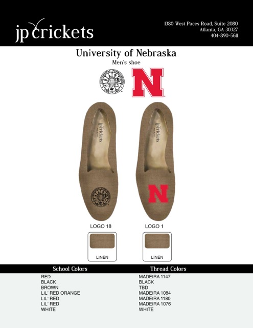 University of Nebraska - Preppy mules and loafers - Nebraska  display picture 1